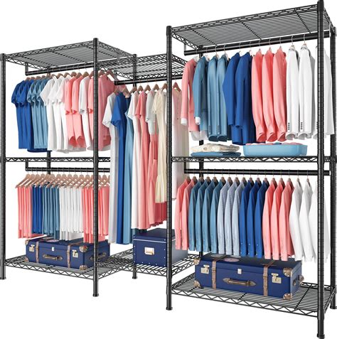 Amazon.com: Xiofio Heavy Duty Clothes Rack for Hanging Clothes,Multi ...