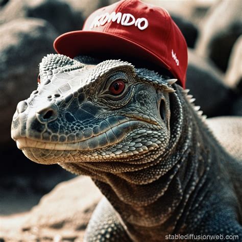 Komodo Dragon in Red MAGA Hat | Stable Diffusion Online