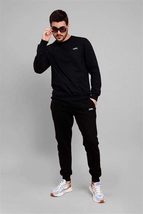 Regular Fit Black Premium Sweatshirt For Men - Peplos Jeans – Peplos Jeans