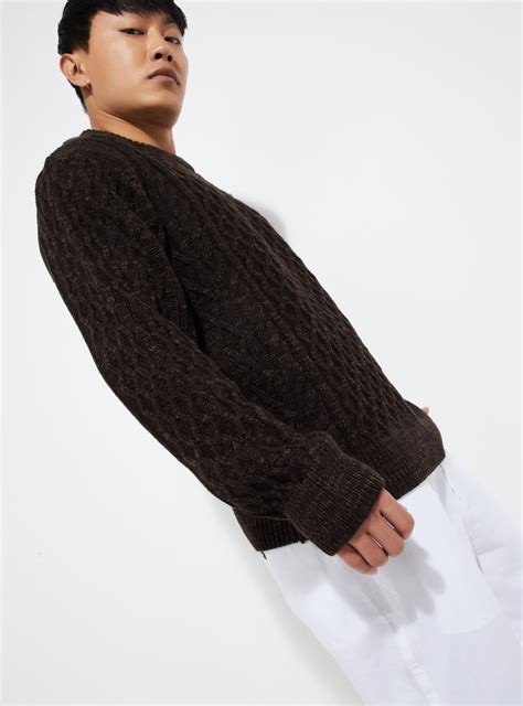 Buy URB_N Men Cable Knit Sweater Online at just Rs. 1599.0 ...