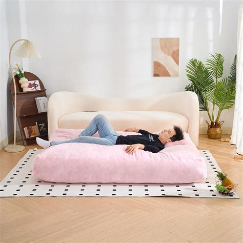 Trule Large Bean Bag Sofa, Adult Floor Lazy Chair, Convertible Bean Bag ...