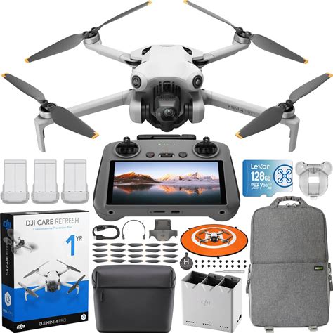 DJI Mini 4 Pro Folding Drone with RC 2 Remote (With Screen) Fly More ...