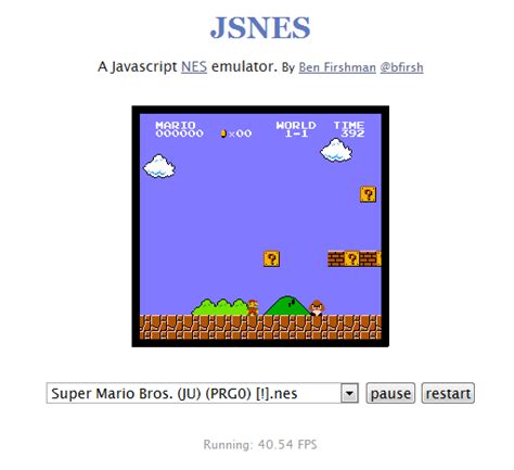 JavaScript NES 的图像结果