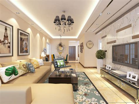 现代二居室79平米16万-承德恒大悦府装修案例-北京房天下家居装修网