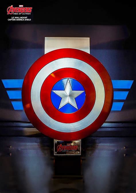 KING ARTS Avengers 2 Captain America Metal Shield Hang Wall 1/1 - MPS0 ...