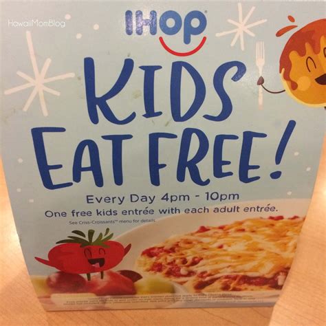 Hawaii Mom Blog: Kids Eat Free at IHOP through September 25
