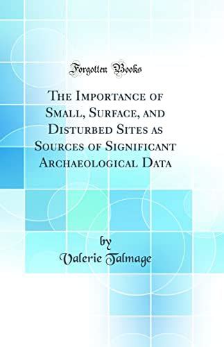 Buy The Importance of Small, Surface, and Disturbed Sites as Sources of ...