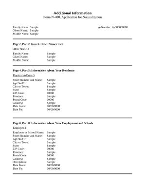 N-400, Application for Naturalization N-400, Application for ...