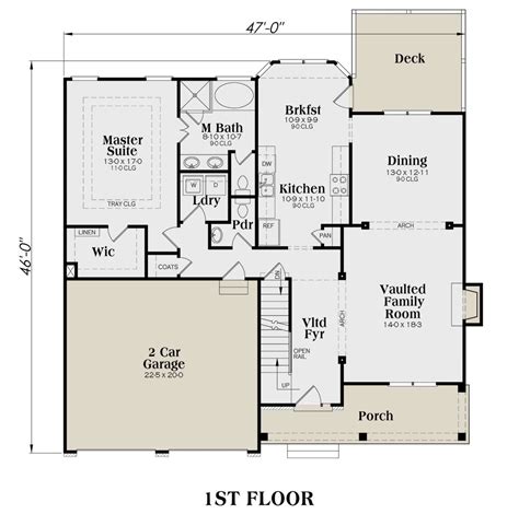 Cape Cod House Floor Plan