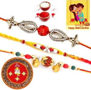 RAJASTHANI HANDICRAFTS Designer M_HT3RTS976 Mauli Thread Thali, Chawal ...