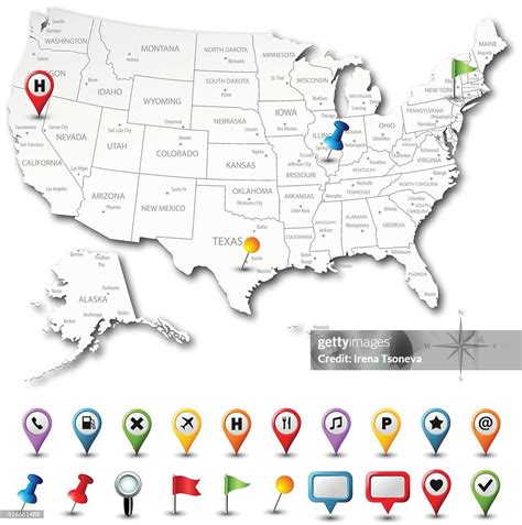 USA Map with Pins 的图像结果