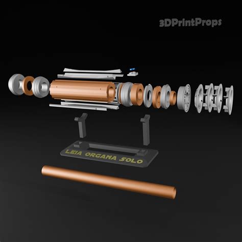 STL file Star Wars - Leia Lightsaber ⭐ (OBJ and STEP)・3D printing ...