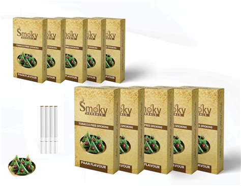 Buy Smoky Herbals 100% Tobacco & Nicotine Free Herbal Cigarette for ...