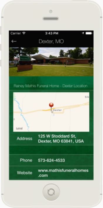 Mobile App | Mathis Funeral Home