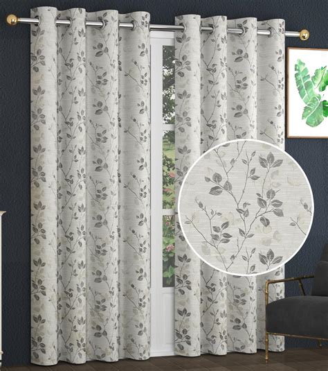 Buy FRESH FROM LOOM Cotton Curtains 8 Feet Long Set of 2 Door & Window ...