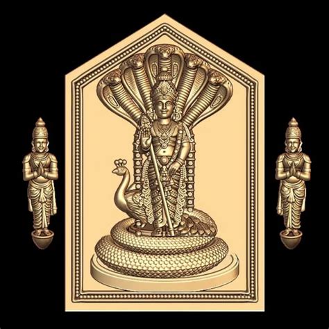 Lord Murugan 3D Model STL File - Divine Collection