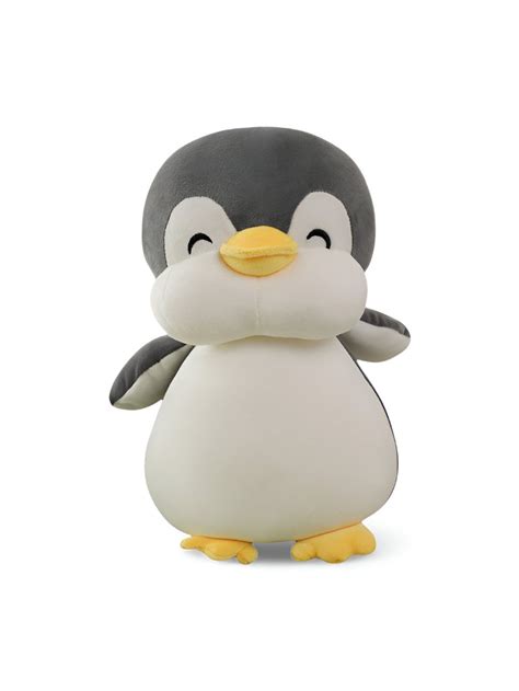 Black - Happy Waddle Penguin Soft Toy - 7 Inch Plushie for Kids ...