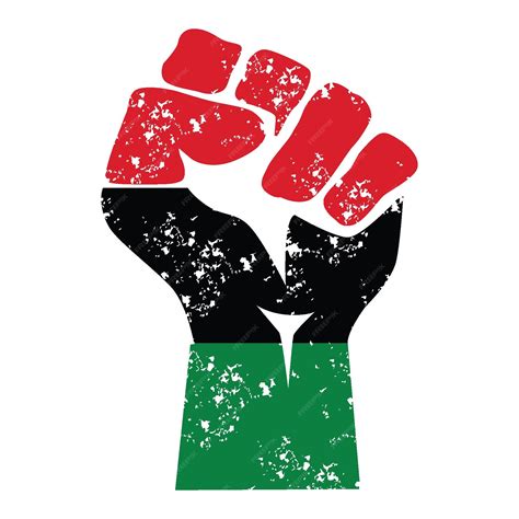 Premium Vector | Black power fist africa, protest, rebel vector ...