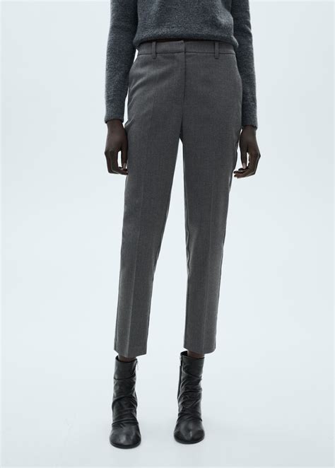 Crop skinny trousers - Women | MANGO Albania