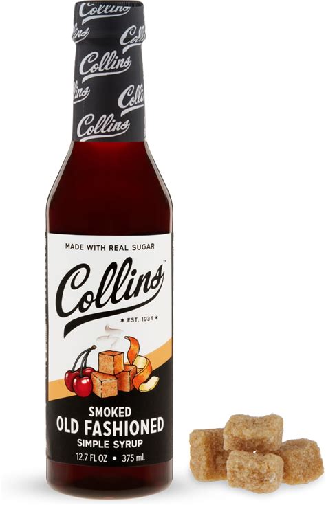 Amazon.com: Collins Smoked Old Fashioned Cocktail Syrup, Smoked ...