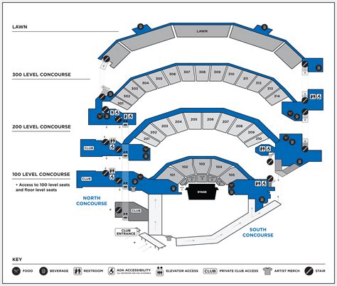 Concourse Map - American Family Insurance Amphitheater