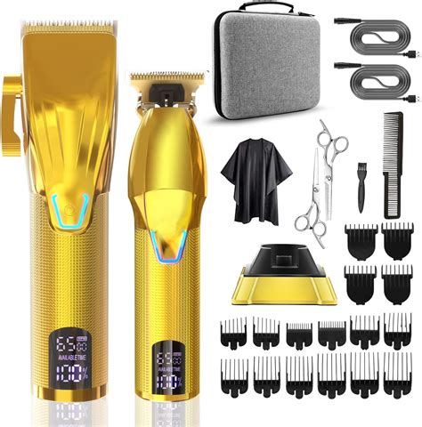 Amazon.com: Suttik Professional Hair Clipper and Trimmer Set, Barber ...