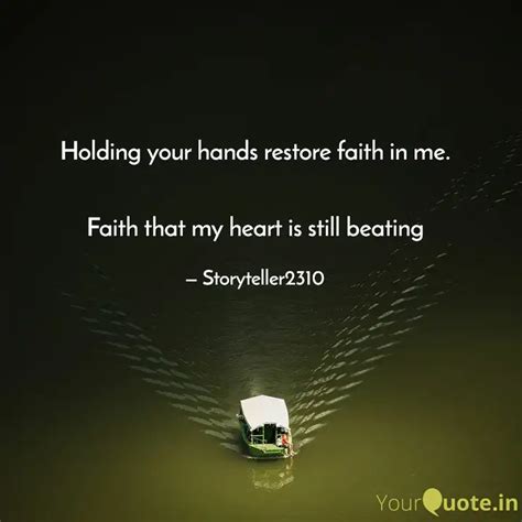 Holding your hands restor... | Quotes & Writings by Sangita Aich ...