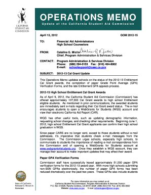 Fillable Online csac ca csac operations memo form Fax Email Print ...