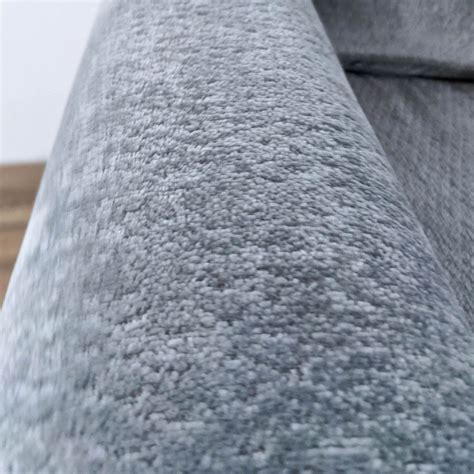 Living Spaces Contemporary Chenille Fabric Sofa - AptDeco