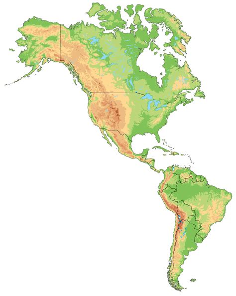 US Blank Map - Guide of the World