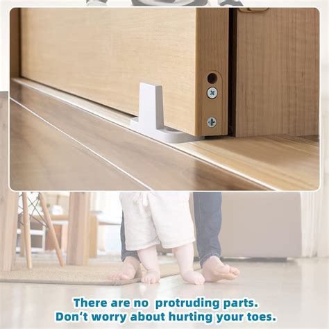 Buy 8 Pieces Sliding Barn Door Floor Guides Closet Door Guides Hardware ...