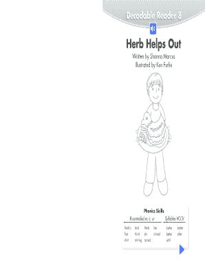 Decodable Reader 8 - Blank Fillable Template | Fill Out, Print ...