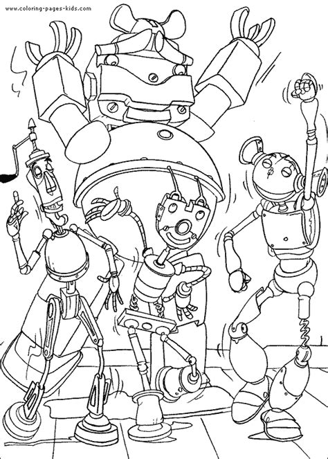Robots coloring pages. Free printable Disney coloring sheets for kids.