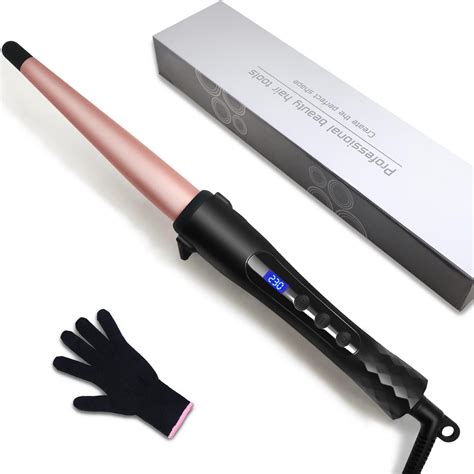 Amazon.com: Pure Silk Tapered .75”-1.25” Inch Barrel Curling Iron Wand ...