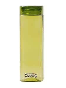 Pearlpet Plastic Zing Square Fridge Bottle, 1 Liters, Olive Green ...