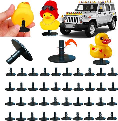 Amazon.com: 10 Pcs Duck Holder for Jeep Dash, Rubber Duck Mount, Fixed ...