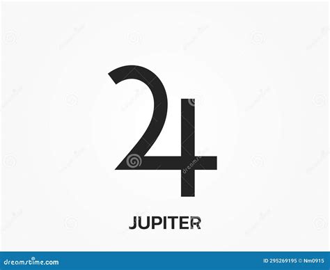 Jupiter Astrology Symbol. Zodiac, Astronomy and Horoscope Sign Stock Vector - Illustration of ...
