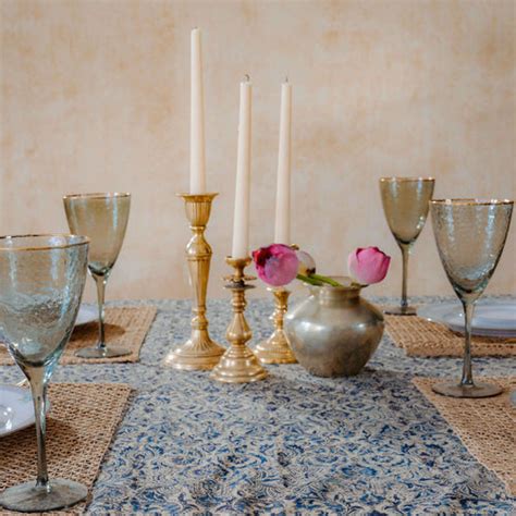 Kalamkari Blockprint Cotton Dining Table Cover - Table Cloth – House of ...