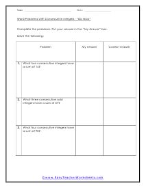 Image result for Consecutive Problems