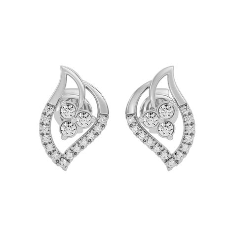 0.23 Carat Diamond Stud Earring in Rose Gold, White Gold & Yellow Gold