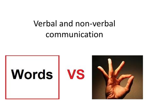 Verbal And Non-Verbal Communication – OIDK