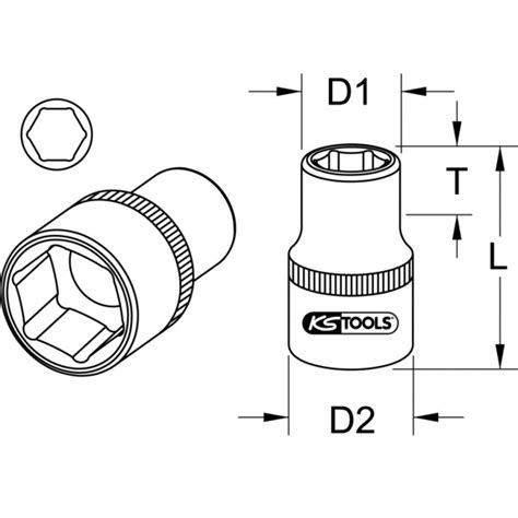 Sechskant-Stecknuss, Zollmaße | 1/4" | Stecknüsse | Steckschlüssel und ...