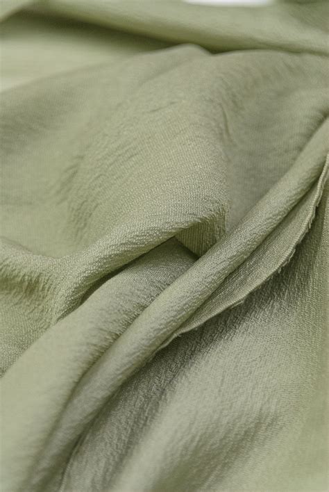 Sage Green Fabric, Chiffon Fabric, Chiffon Silk, Crushed Silk, Crinkle ...