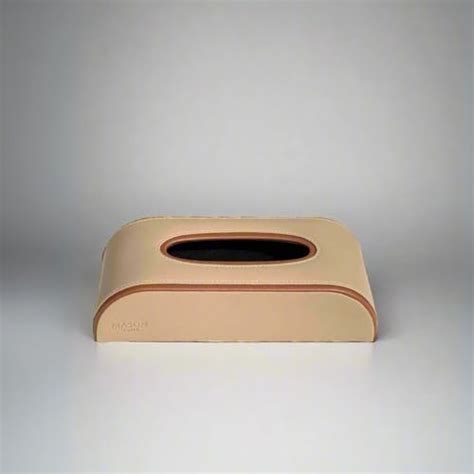 Mason Home Vegan Leather Naples Taupe Car Tissue Box - 1 piece - L 10.5 ...