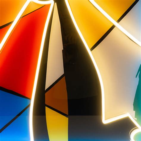 Colorful Cat Painting In Abstract Art LED Neon Sign Light – Neonzastudio