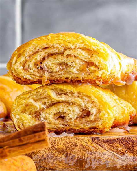 Cinnamon Roll Crescents - CheekyKitchen