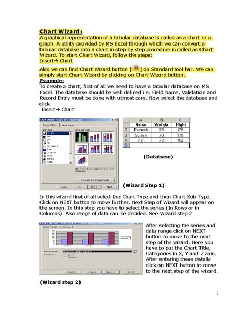 Advance Excel PDF eng - Hope you like it.. - Chart Wizard: A graphical ...