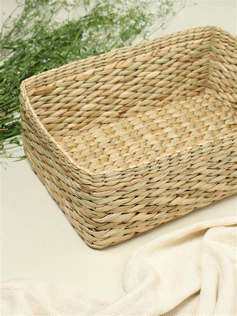 INDIANA CRAFTS Full Cane Oval Deep Wicker Bamboo Baskets | Fruit Gift ...