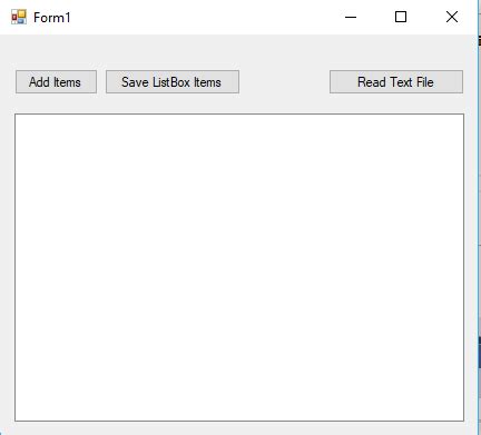 VB 2010 Save ListBox to Text File 的图像结果