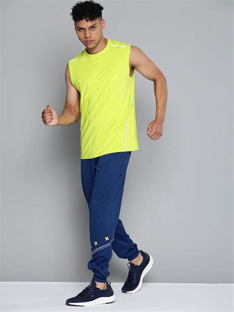 HRX By Hrithik Roshan Men Rapid-Dry Brand Carrier Running Joggers ...